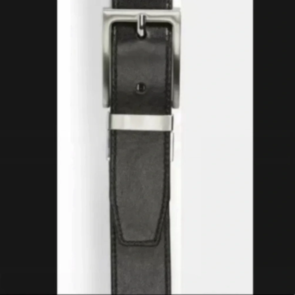 Nordstrom Boy's Kid's Black Brown Faux Leather Reversible Belt US Waist Size 26
